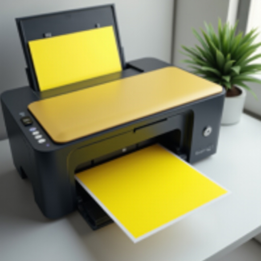 why is my printer printing yellow