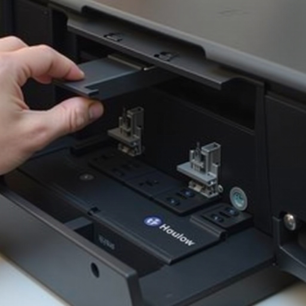 cartucho de tinta atascado impresora hp