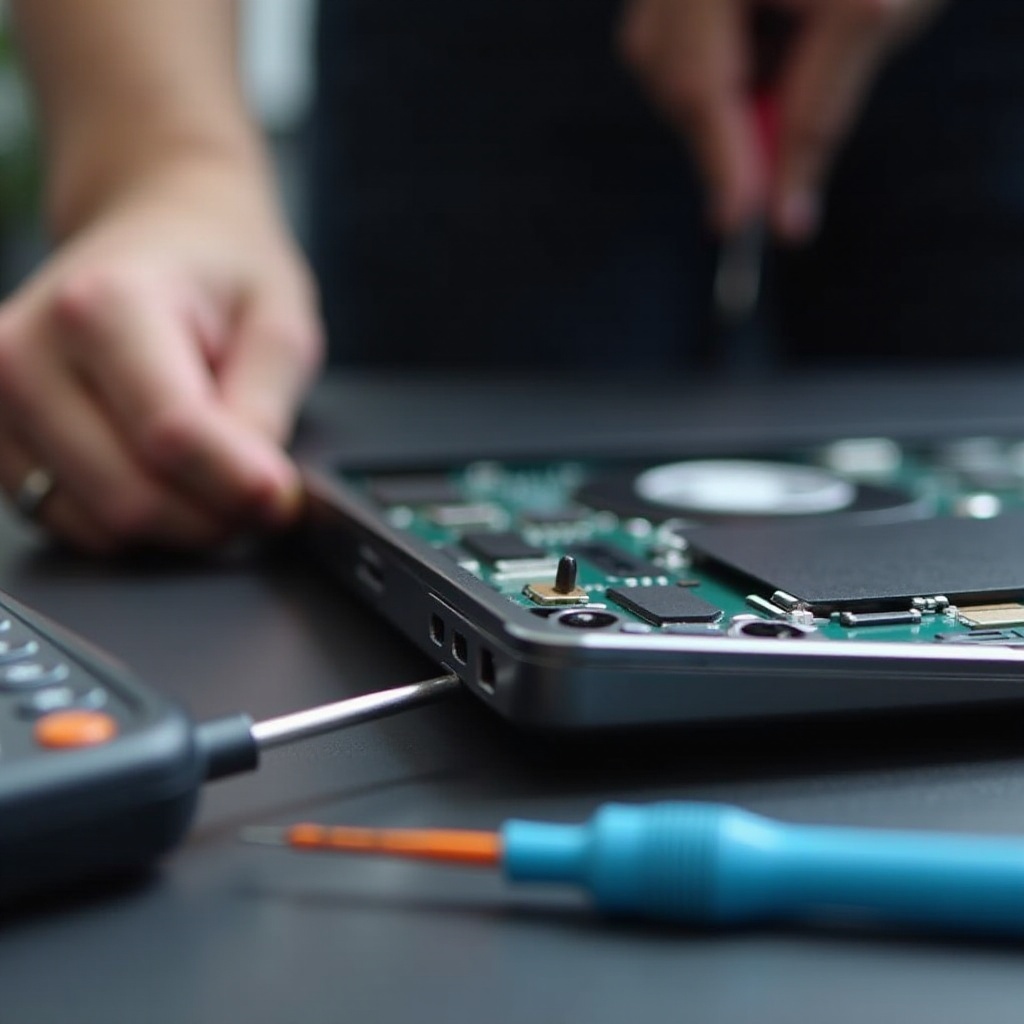 pantalla de portátil suelta