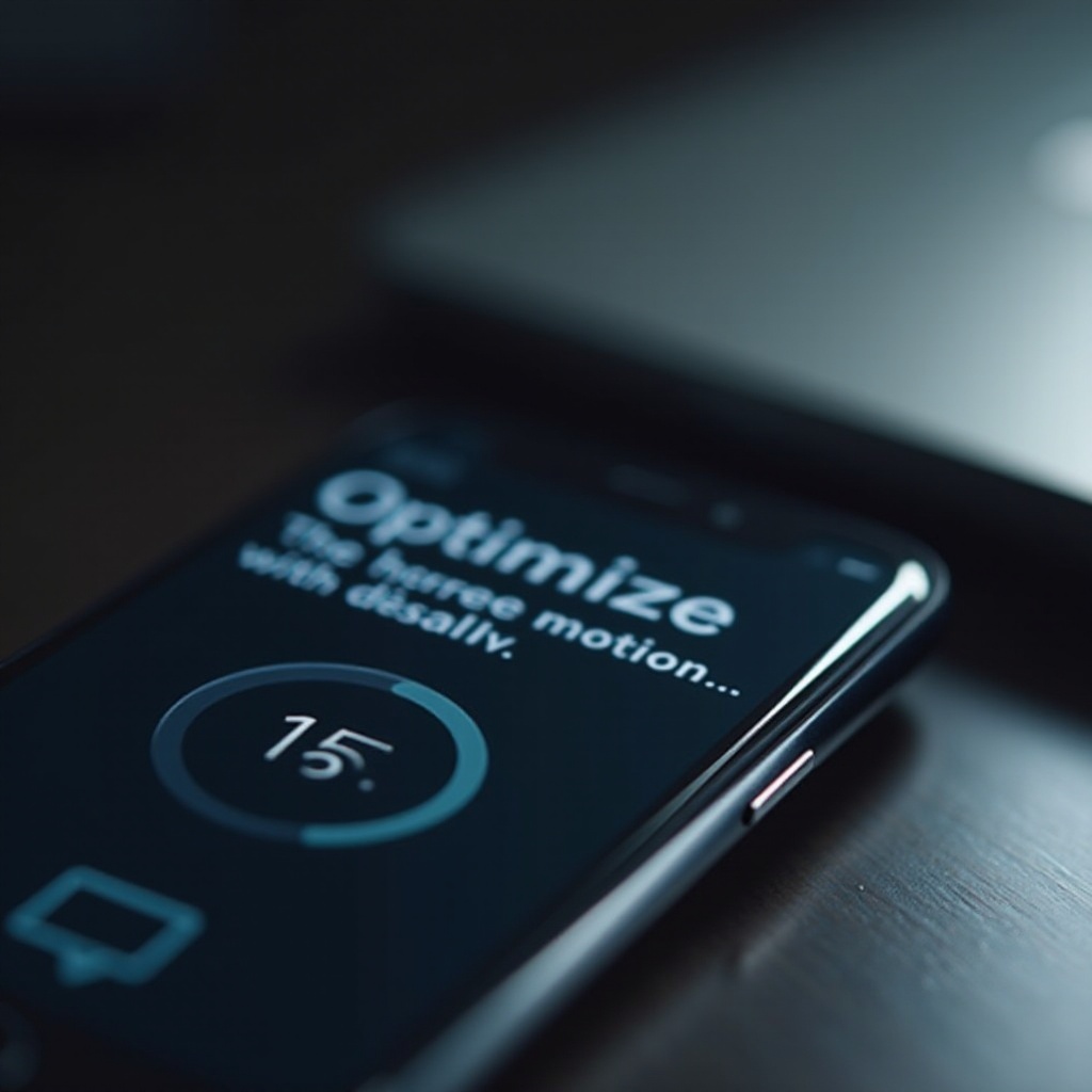 miksi puhelimeni jatkaa optimointia