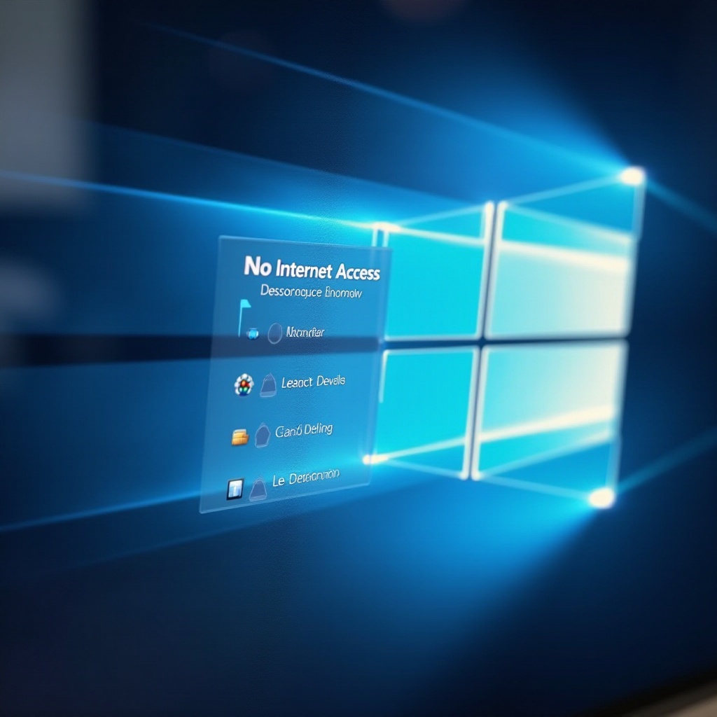 sem acesso à internet mas conectado ao Windows 10