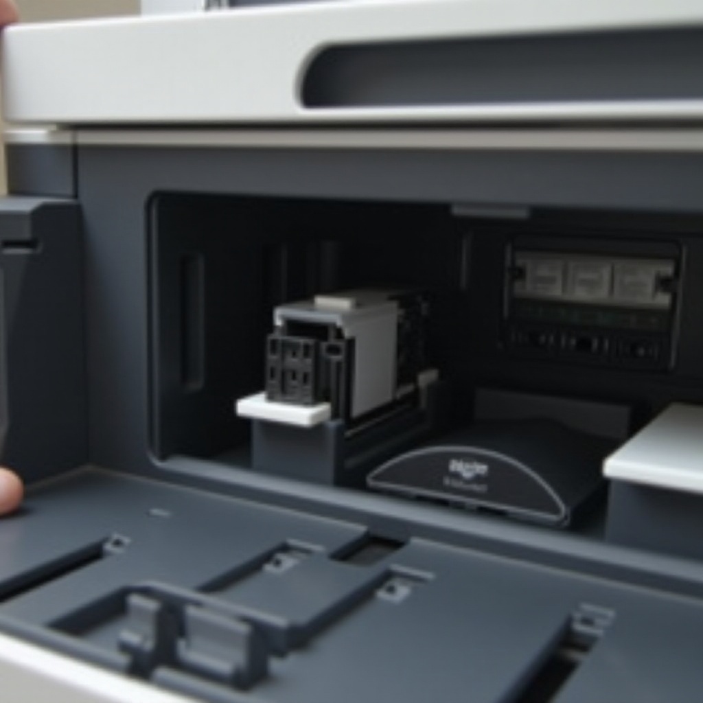 verstopte inktcartridge hp printer